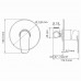 Смеситель для душа WasserKRAFT Dill 6100 6151 Хром 