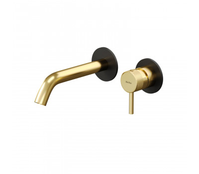 Смеситель для раковины Allen Brau Priority 5.31030-31GB (с внутренней частью) черный/золото 