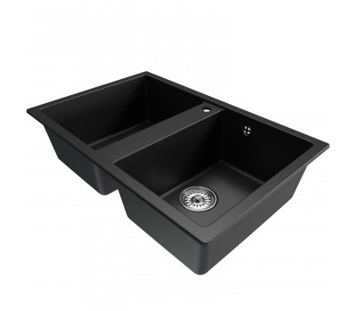Мойка MIXLINE ML-GM23 двухчашевая ультра-черная 344 770*500*190мм NEW 552045 черный Мойка MIXLINE ML-GM23 двухчашевая ультра-черная 344 770*500*190мм NEW 552045 черный