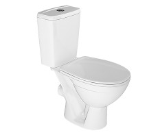 Унитаз-компакт Rosa Соло двухрежимный, быстросъемное сиденье, белый CS00094190 