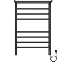 Полотенцесушитель электрический с полкой Terminus Аврора П8 50х80 КС 905, черный матовый Полотенцесушитель электрический с полкой Terminus Аврора П8 50х80 КС 905, черный матовый
