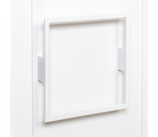 Ручка-скоба La Fenice Cubo Bianco белая 160 мм.  Ручка-скоба La Fenice Cubo Bianco белая 160 мм.
