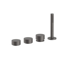 Смеситель для ванны Fantini AF/21 27 P5 A267 Gun metal Смеситель для ванны Fantini AF/21 27 P5 A267 Gun metal