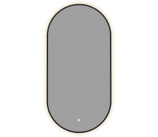 Зеркало Aquanet Контур 600х1200 LED TX овал, черный 00367645 