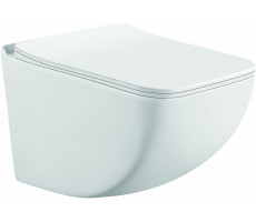 Унитаз подвесной Ceramalux K255 белый глянец 