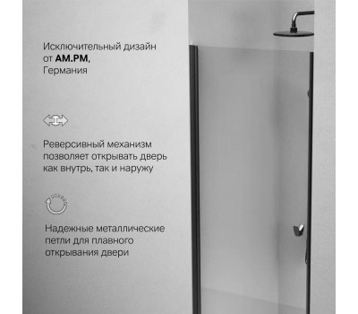 Душевая дверь в нишу 80x190 см, распашная AM.PM Sunny W87G-80-1P-BT  