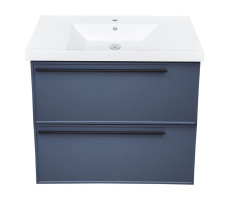 Тумба под раковину подвесная La Fenice Elba TWIN FNC-01-ELB-BG-100-2, синяя  Тумба под раковину подвесная La Fenice Elba TWIN FNC-01-ELB-BG-100-2, синяя
