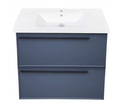 Тумба под раковину подвесная La Fenice Elba TWIN FNC-01-ELB-BG-100-2, синяя 