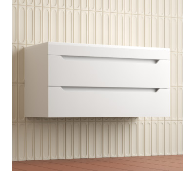 Тумба подвесная Style Line Остин под раковину Фортуна 100 2 ящ белый эмаль PLUS ЛС-00002407-3 