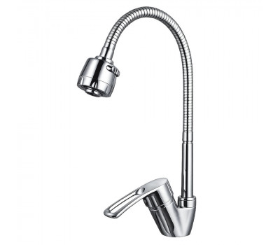 Смеситель для кухни с гибким изливом и режимом душ FRAP F43701-B, хром Смеситель для кухни с гибким изливом и режимом душ FRAP F43701-B, хром