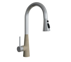Смеситель для кухни с выдвижным изливом Florentina ВИТА 313.29Н.1223.104, бежевый 