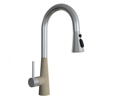 Смеситель для кухни с выдвижным изливом Florentina ВИТА 313.29Н.1223.104, бежевый 