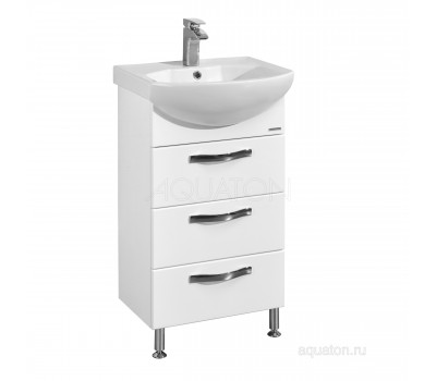 Тумба под раковину Aquaton Ария 50 Н белый 1A140201AA010 