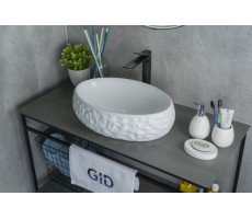 Раковина Gid 9030wf 51187 накладная ,белая 