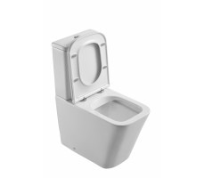 Унитаз-компакт безободковый D&K Berlin DT1437016 белый 
