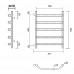 Полотенцесушитель водяной Domoterm Лаура Лаура П5 500x600-500 Хром 