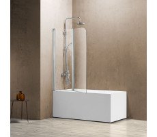 Душевая шторка на ванну Vincea  VSB-12114CL, 1140*1400, хром, стекло прозрачное 