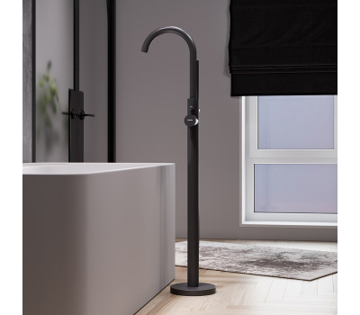 Смеситель для ванны и душа, отдельностоящий Damixa Scandinavian Pure 365000300 Черный 
