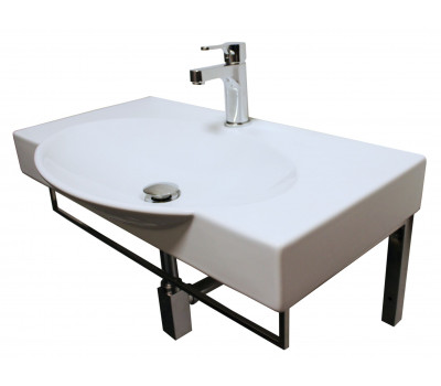 Раковина подвесная 77х45 Sanita Luxe Infinity INF76SLWB01KR 