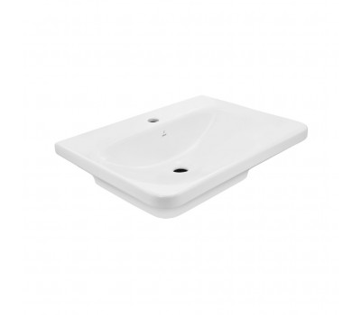 Раковина Jaquar, монтаж сверху на столешницу, с возможностью установки смесителя на 3 отверстия, размер: 600х450х175 мм LAS-WHT-91931 белый 