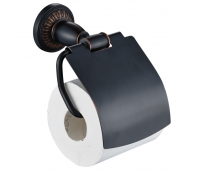 Держатель для туалетной бумаги с крышкой Savol S-006651H черный 