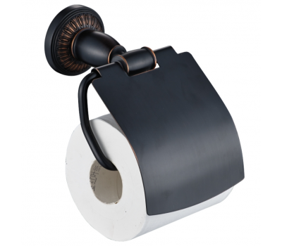 Держатель для туалетной бумаги с крышкой Savol S-006651H черный 