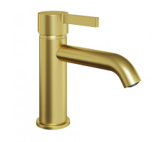 Смеситель для раковины PAINI Brera без донного клапана, брашированное золото PVD (PJ) 74PJ205O 