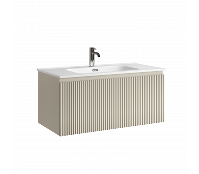 Тумба подвесная SANCOS Snob R 1.0 890х445х406, c одним ящиком оснащенным доводчиками, Beige Soft , арт.SNR1.090CE Тумба подвесная SANCOS Snob R 1.0 890х445х406, c одним ящиком оснащенным доводчиками, Beige Soft , арт.SNR1.090CE