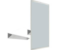 Зеркало антивандальное 800х600 c регулировкой угла наклона и рамкой из нержавеющей стали глянцевой NOFER 08024.B Зеркало антивандальное 800х600 c регулировкой угла наклона и рамкой из нержавеющей стали глянцевой NOFER 08024.B