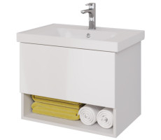 Тумба под раковину подвесная Dreja Perfecto 70 см, белый