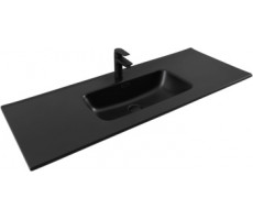 Раковина Aquanet Flat 120 черная матовая Раковина Aquanet Flat 120 черная матовая