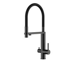 Смеситель для кухни с подключением фильтра Knotlor SS-15/BL, черный