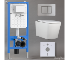 Комплект 3в1 IBERICA BLANCA инсталляция SILENCIO, унитаз TOLEDO ALTO белый, кнопка смыва INOX-C хром матовый (IB001.TLA.234.1132) Комплект 3в1 IBERICA BLANCA инсталляция SILENCIO, унитаз TOLEDO ALTO белый, кнопка смыва INOX-C хром матовый (IB001.TLA.234.1132)