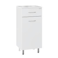 Полупенал Onika Каприз 30 напольный, белый, правый 403002 