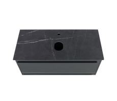 Столешница  La Fenice Granite Black Olive Light Lappato 100 см, черная 