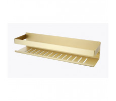 Полка RAGLO для ванной комнаты 400*100*80мм R340.03.03 золотой сатин 