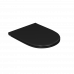 Унитаз подвесной безободковый D&K Matrix DT1396025, 490*370*360мм, сиденье микролифт, черный черный матовый 