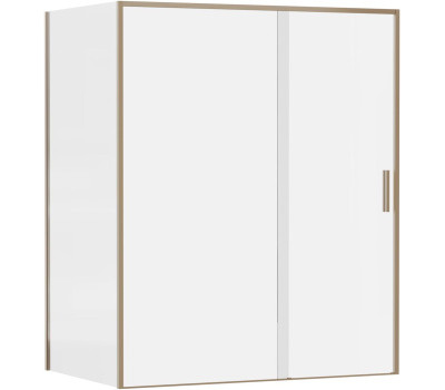 Душевой уголок Aquanet Pleasure Evo 160x100 AE65-160x100-GBT профиль золото-никель браш, прозрачное стекло 