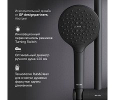 Душевой набор AM.PM Like F0118022 Черный 