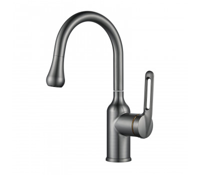 Смеситель для раковины Raffine F101T, оружейная сталь