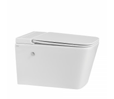 Унитаз ABBER Rechteck AC1202P подвесной белый с импульсным смывом 