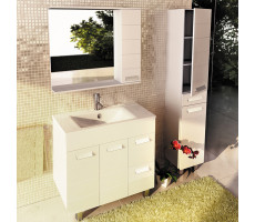 Тумба-умывальник Comforty Модена 90М белая с раковиной Quadro 90 