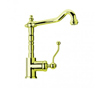 Смеситель для раковины PAINI Duomo с донным клапаном, золото PVD (OP) 88OP250 