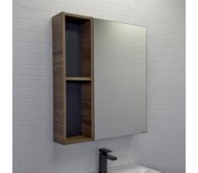 Зеркало-шкаф Comforty Соло-70 дуб тёмно-коричневый 00-00011589 