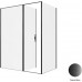 Душевой уголок Allen Brau Priority 160x100 3.31039.BBA + 3.31048.BBA черный браш 