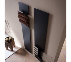 Полотенцесушитель электрический Antrax Flaps ECFPA171001T/NEOP черный матовый 