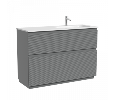 Тумба напольная SANCOS Folk Floor правая 1190х445х850, c двумя ящиками оснащенными доводчиками, Ergraut soft, арт.FL120FRES 