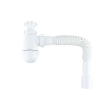 Сифон бутылочный IDDIS Optima Home 1.1/4x40мм, с гофротрубой 40/50мм 900B000010VD 