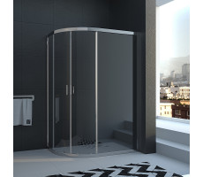 Душевой угол Veconi Rovigo RV-03, 1200x800x1950, хром, стекло прозрачное 