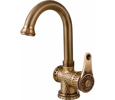 Смеситель для умывальника ZORG ANTIC A 411U-BR бронза 